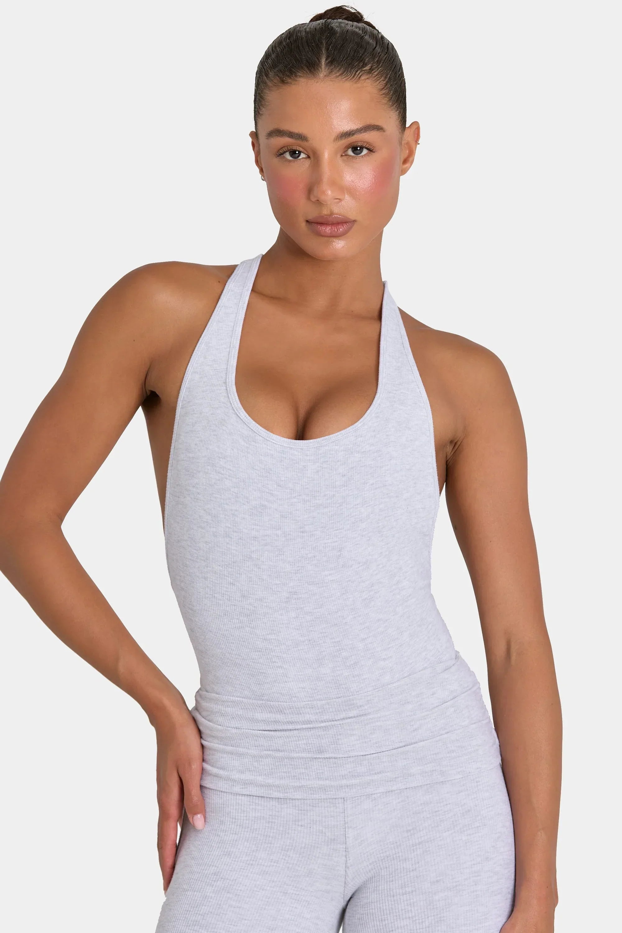 ButterCloud Bodysuit in Grey Marl