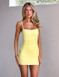 MIDORI BANDAGE DRESS YELLOW