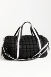 Haylie Active State Black Quilted Duffle Bag SALE