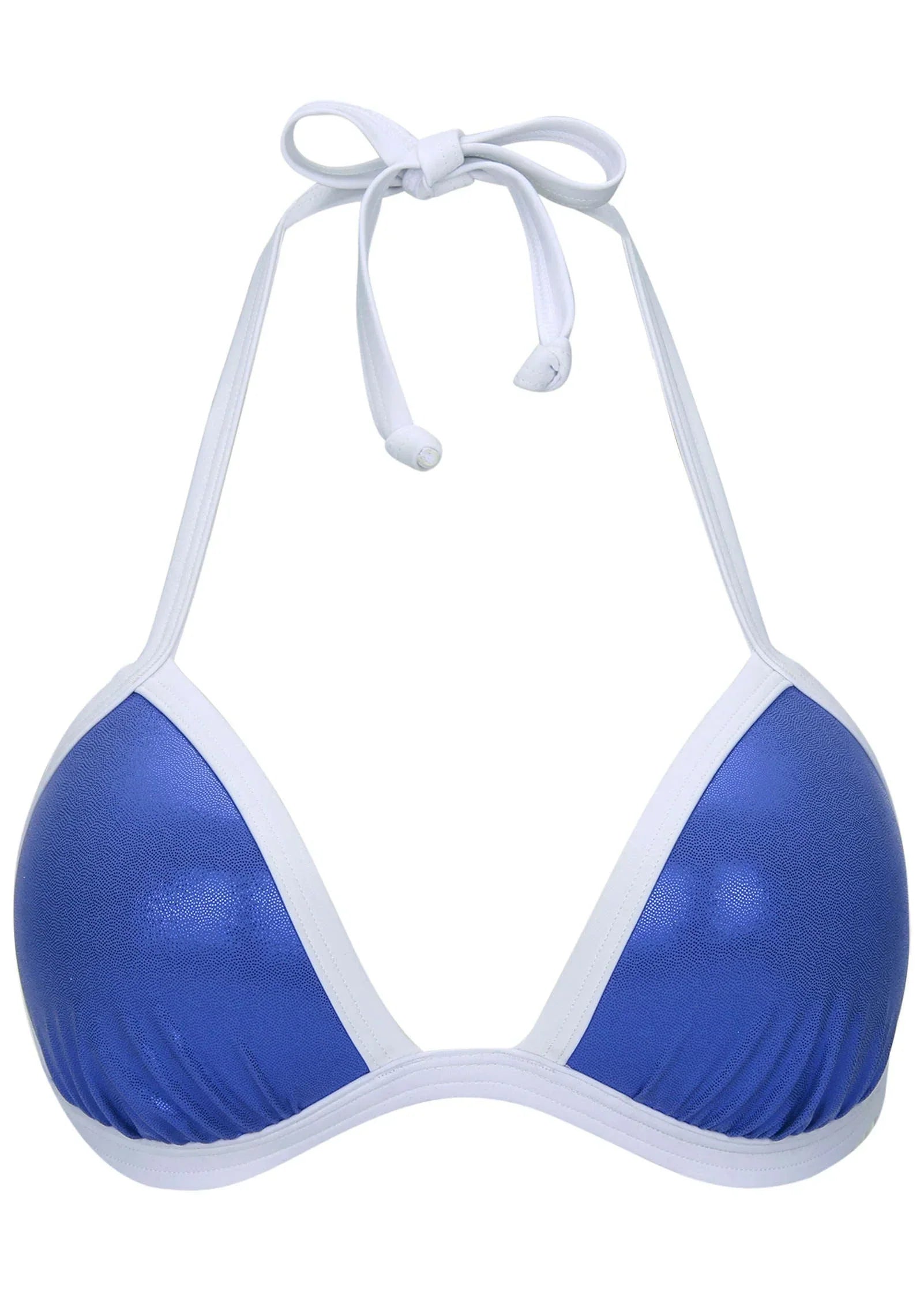 Liquid Leather Santa Cruz Push Up Triangle Top Blue White