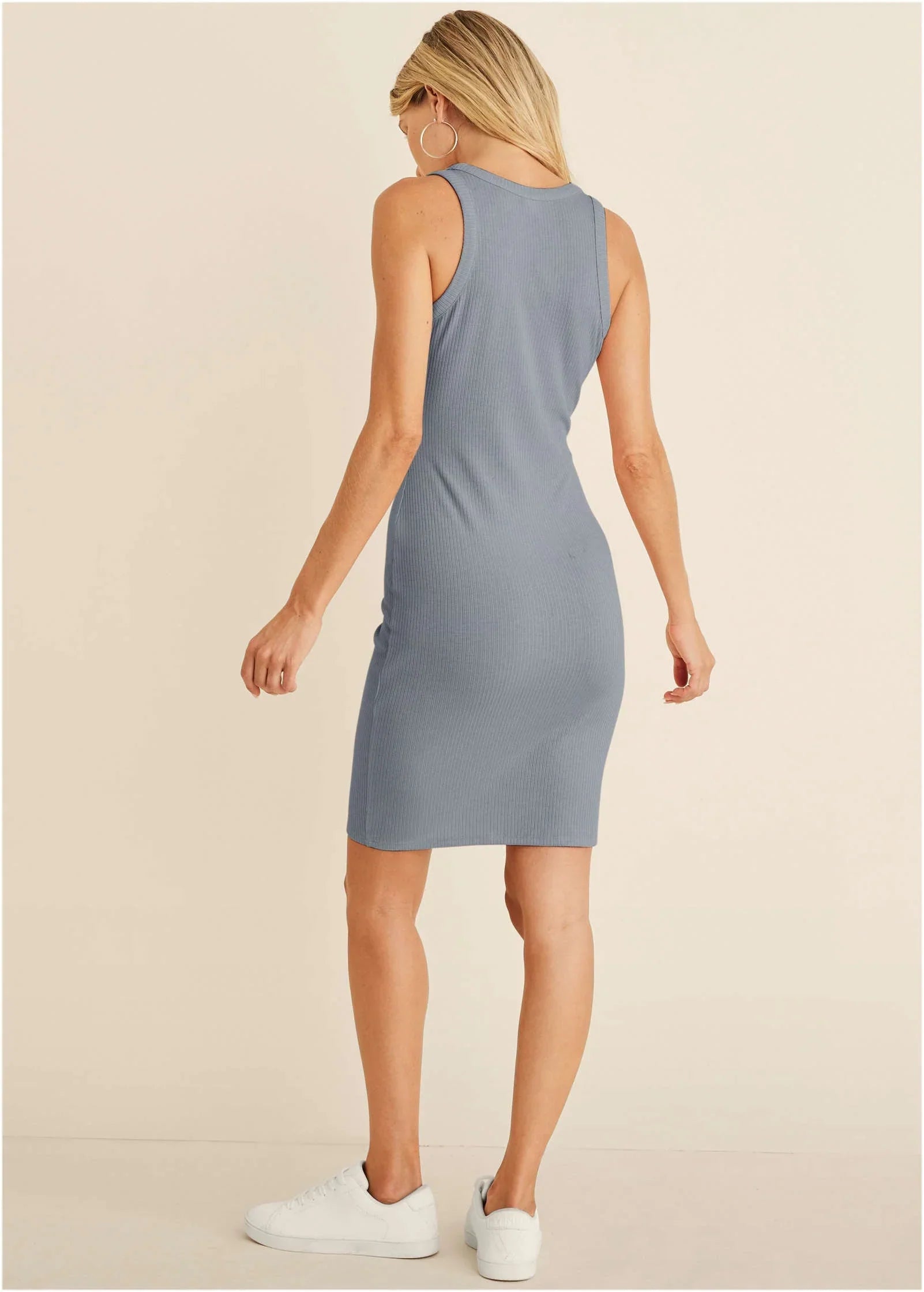 Flexrib Mini Dress Seafog