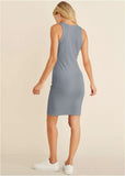 Flexrib Mini Dress Seafog