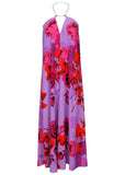 Beaded Halter Maxi Offset Sensual Bouquet