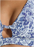Nassau Halter Top Denim Anglaise Paisley
