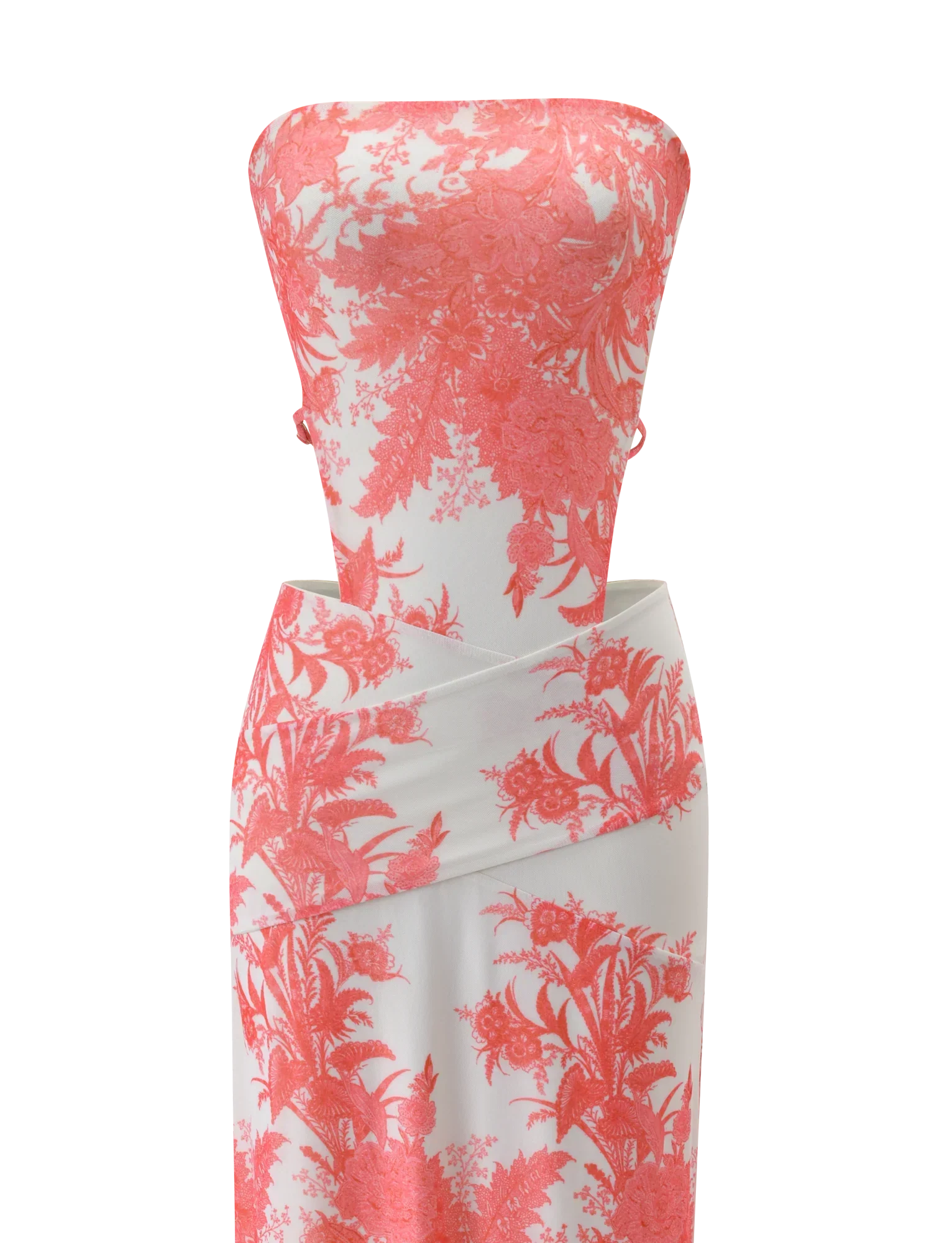 POPPI MAXI DRESS CORAL TAPESTRY