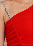 High Slit Maxi Dress Goji Berry