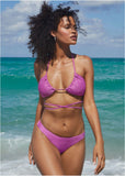 Ibiza Triangle Bikini Top Violet Shine