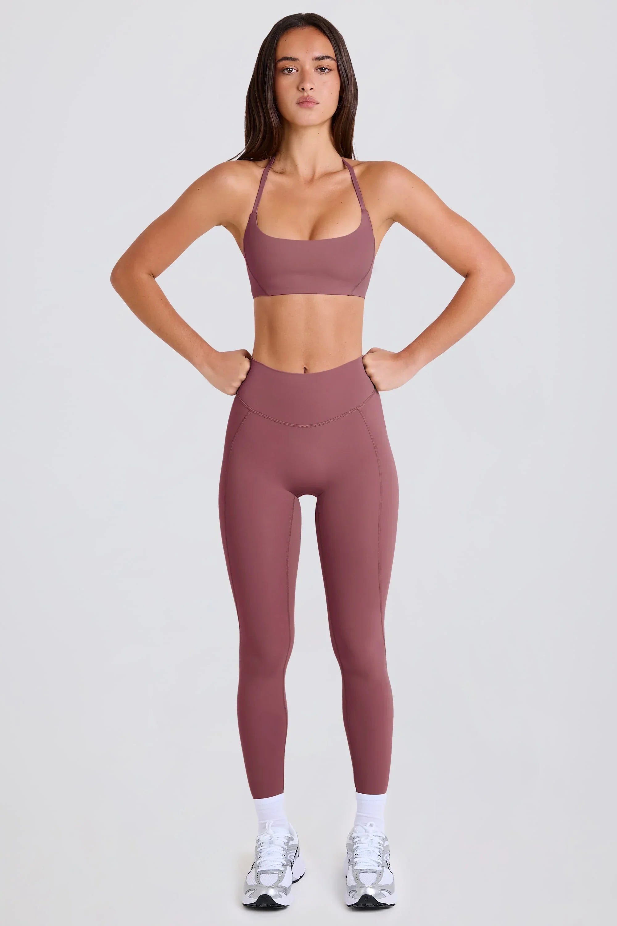 High Waist Leggings in Acai