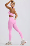 Define Luxe High Waist Leggings in Bubblegum Pink