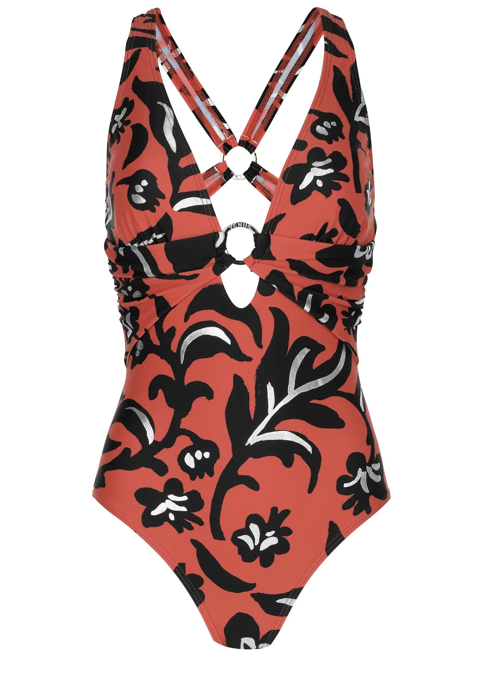 Barbados One Piece Foiled Painterly Floral