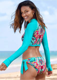 Blanc Sport Long Sleeve Top Tropical Getaway