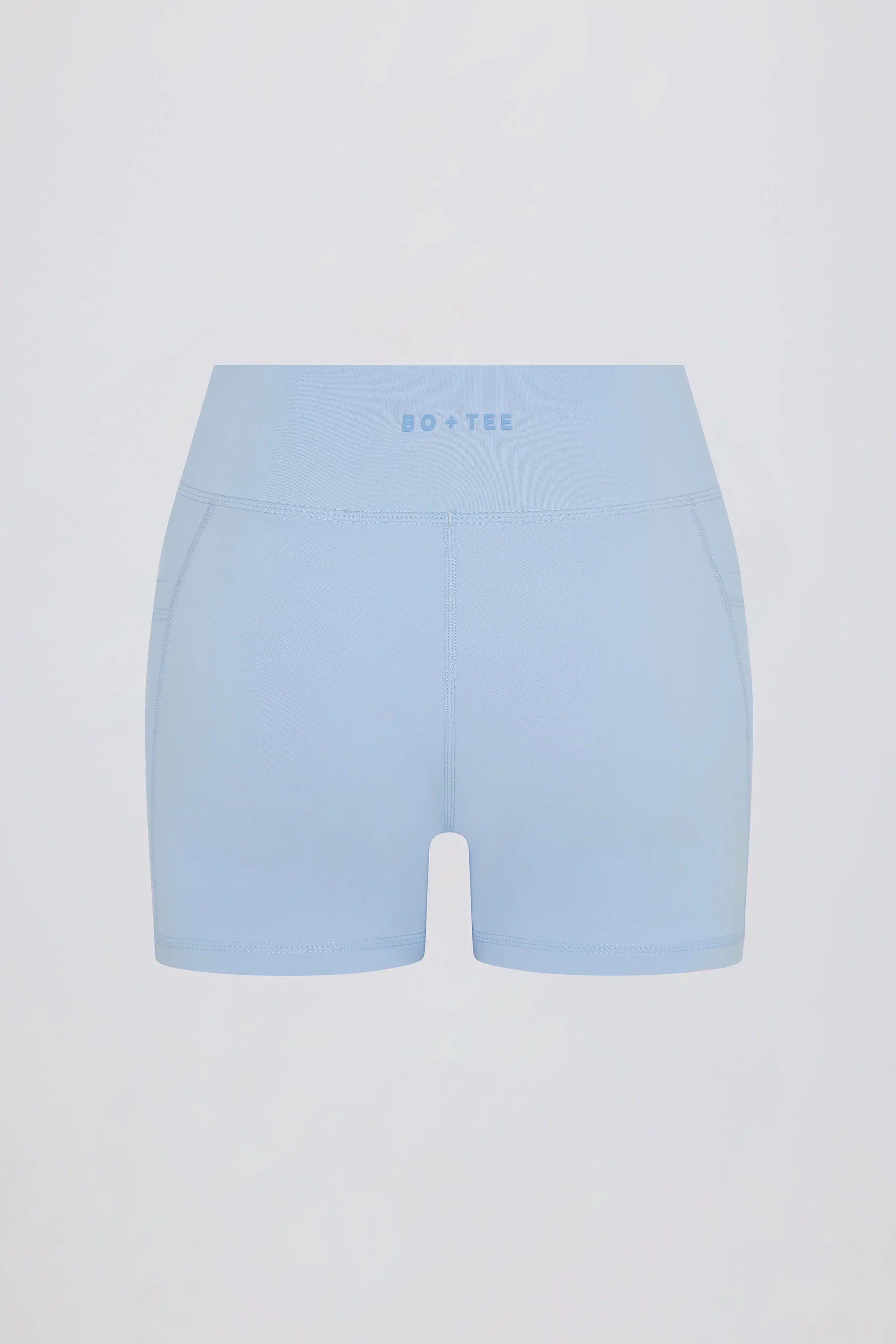 Soft Active Pocket V Waist Mini Shorts in Sky