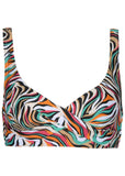 Lovely Lift Wrap Top Earth Swirls