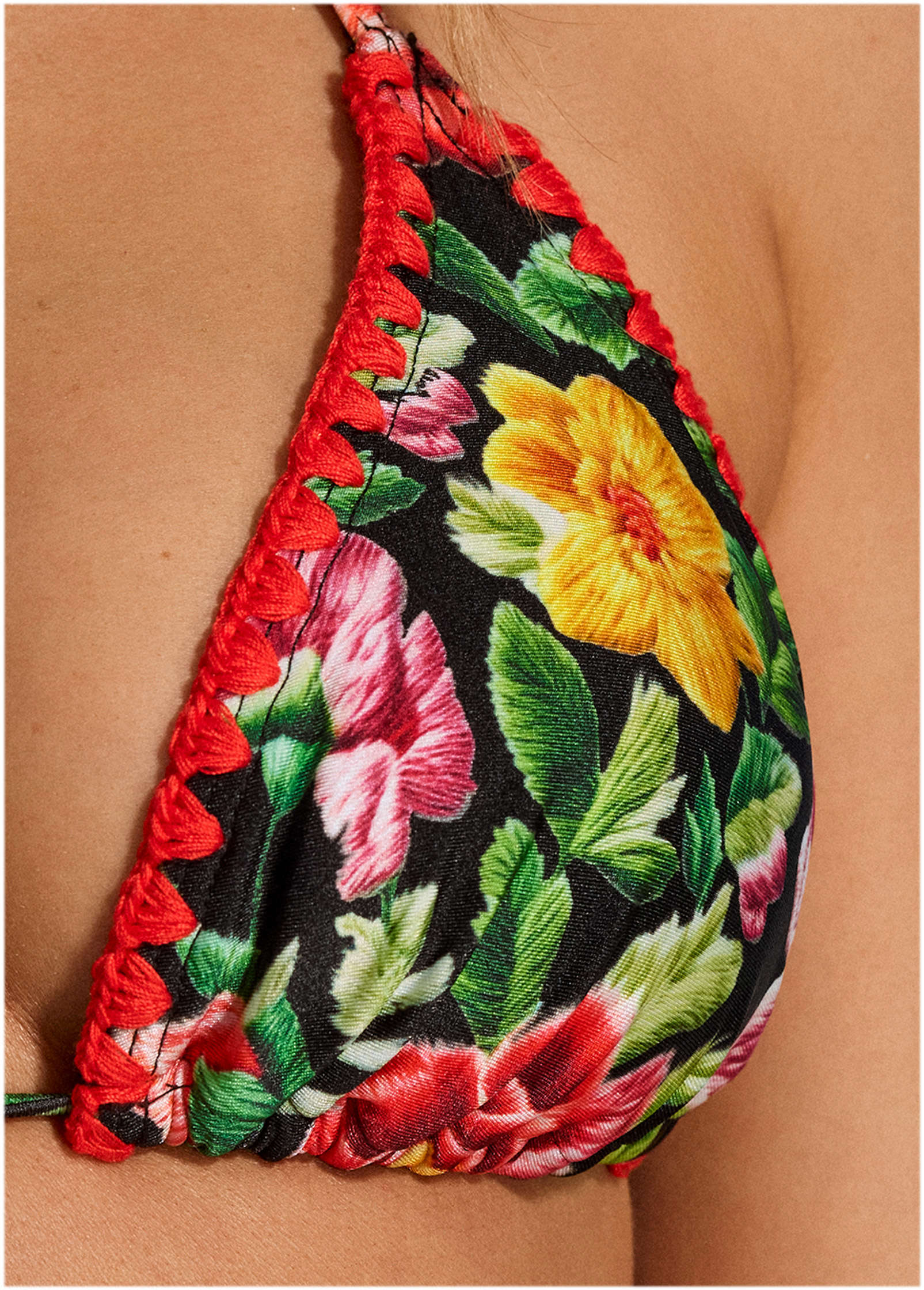 Crochet Trim Bahamas Triangle Top Havana Garden