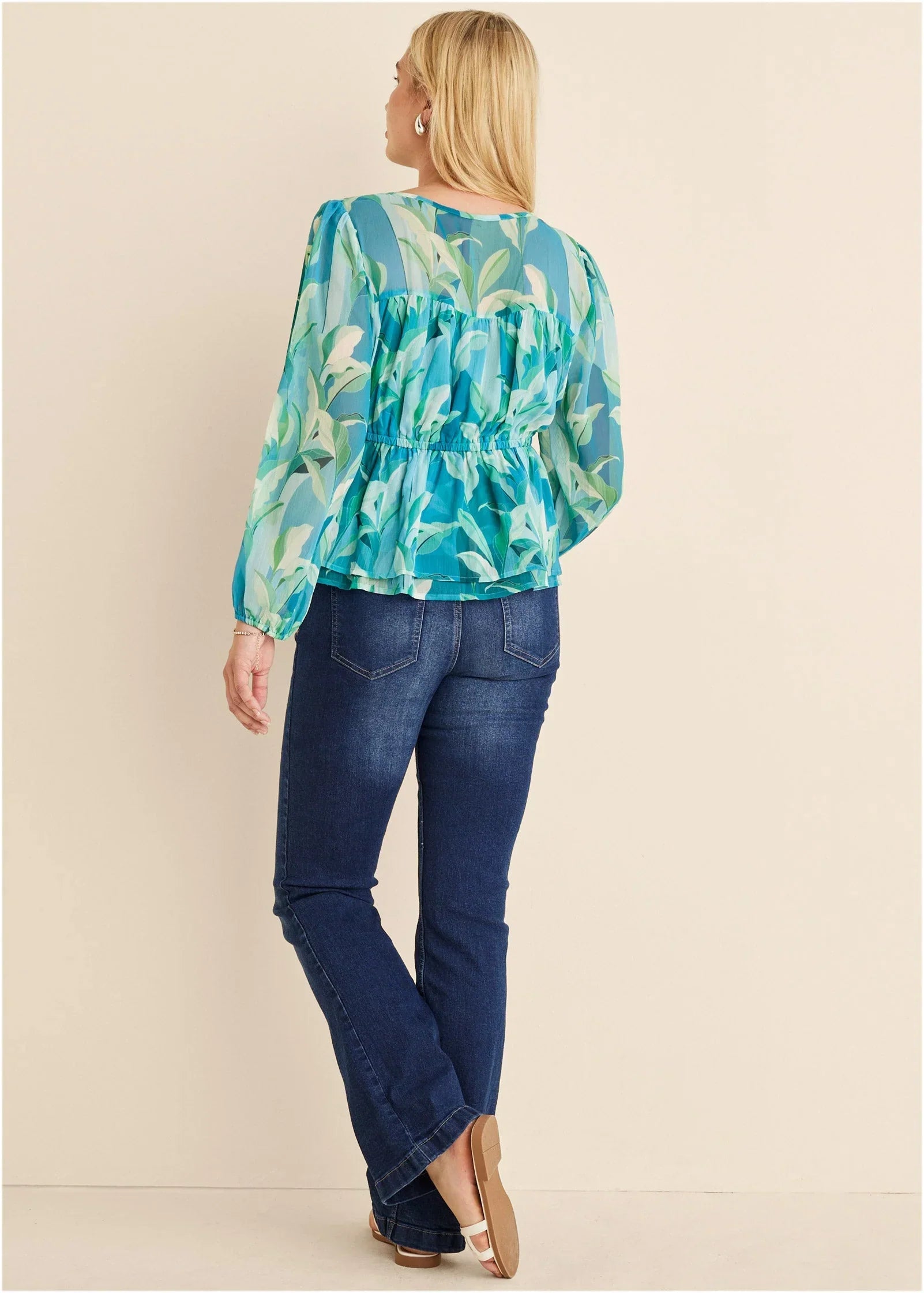 Sheer Beauty Blouse Botanical Beauty