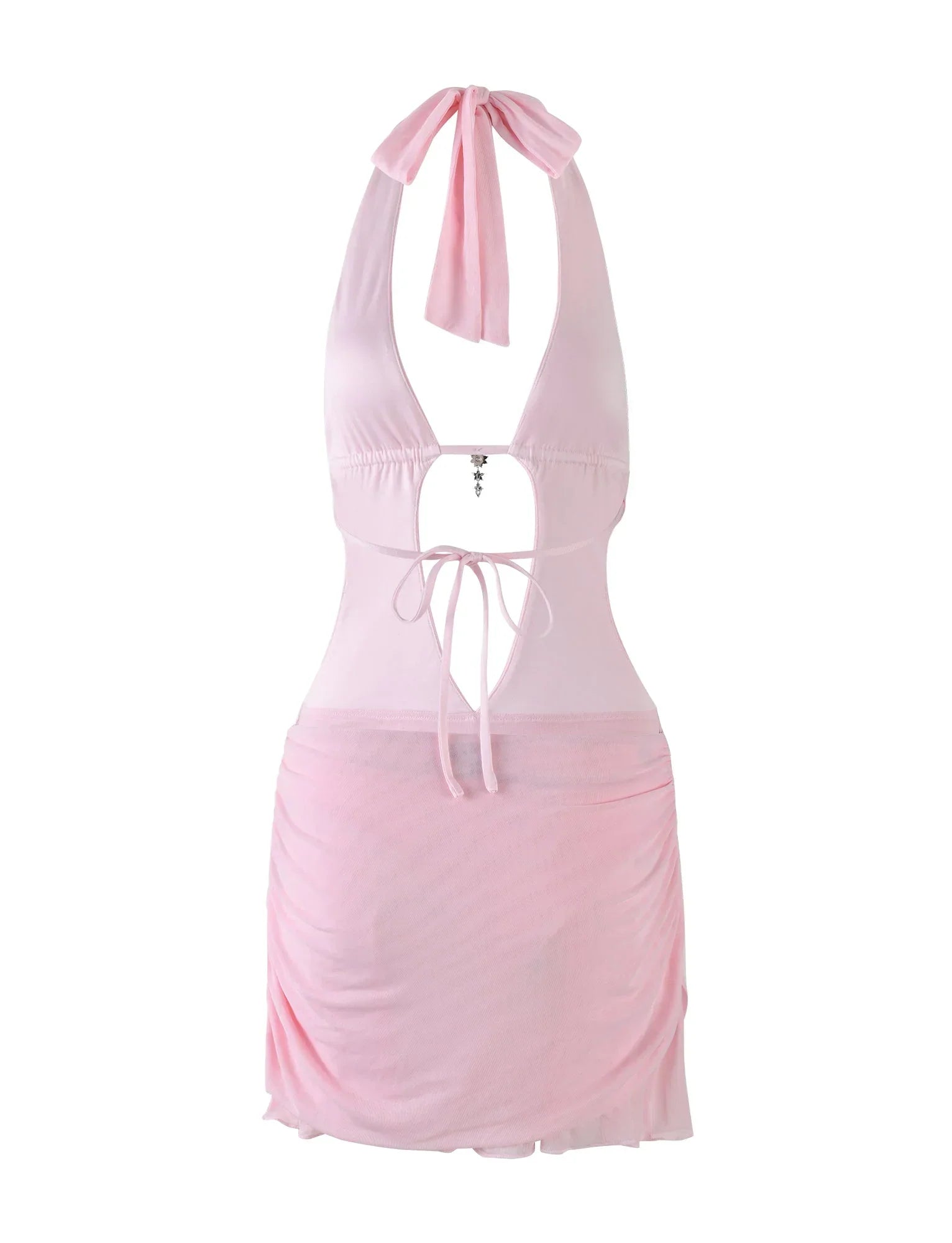 ESHA DRESS PINK BABY PINK