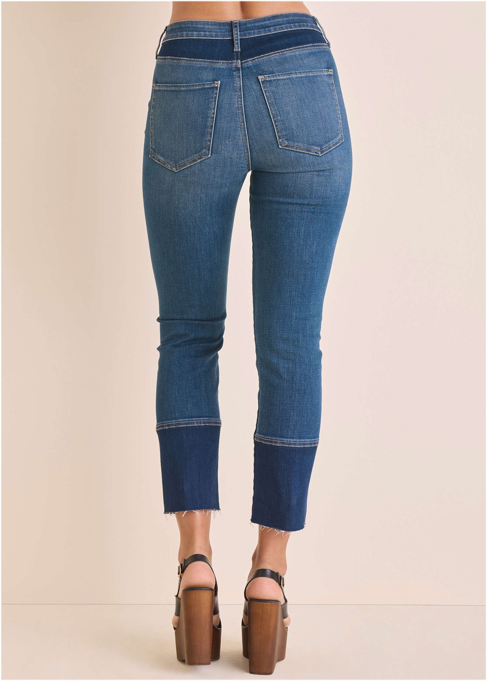 Audrey Straight Leg Jean Medium Dark Wash