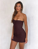 NIYA BANDAGE DRESS CHOCOLATE