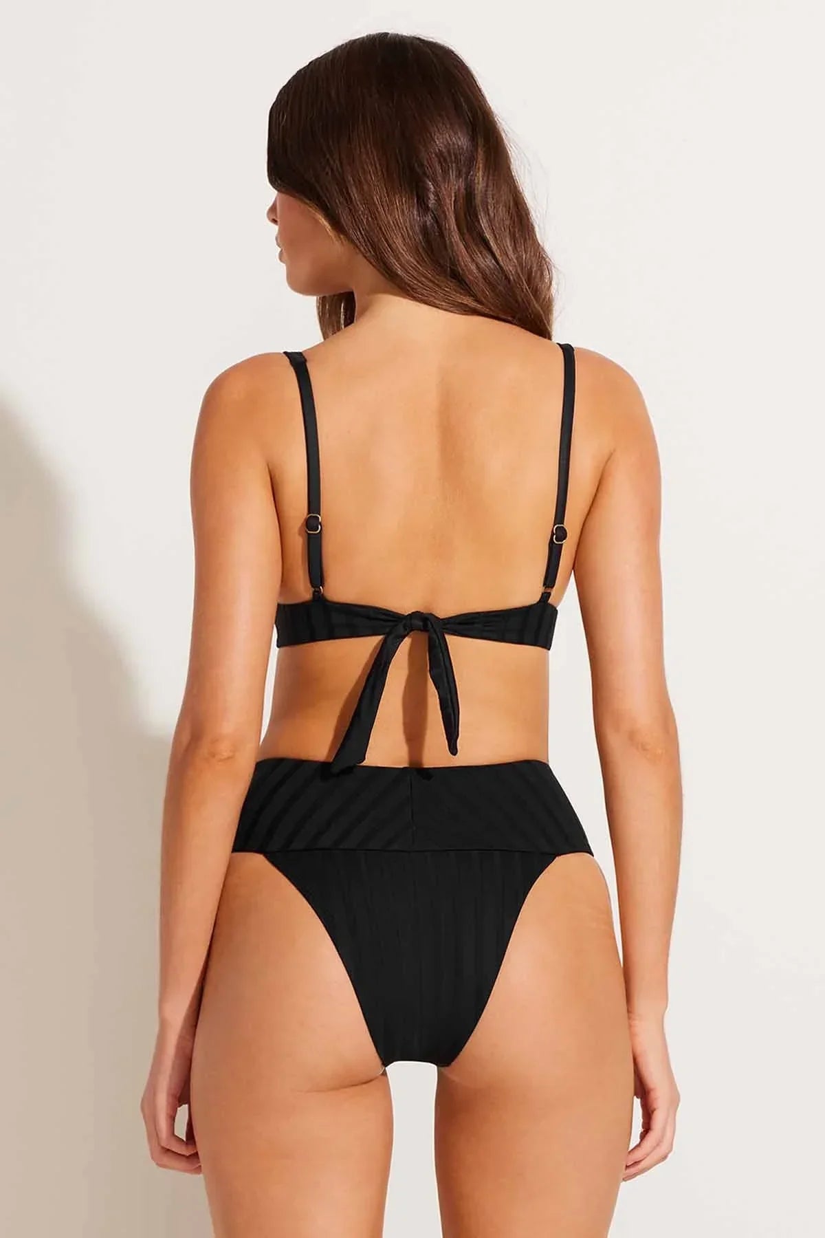 Emmi High Waist Bottom Black SuperRib