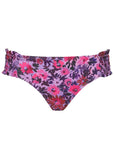 Smocked Bikini Bottom Ditsy Pink Purple