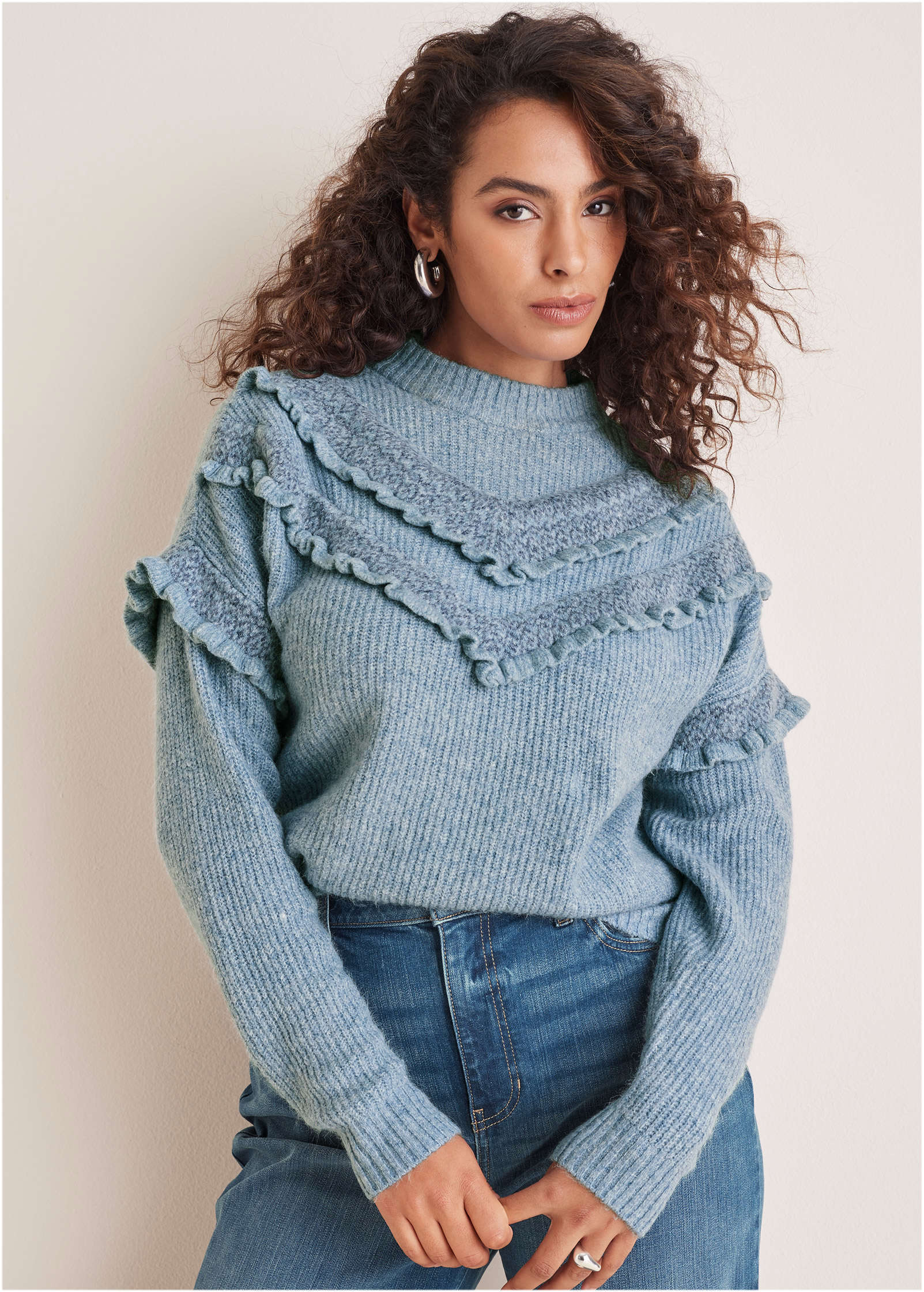 Cheveron Sweater Tourmaline