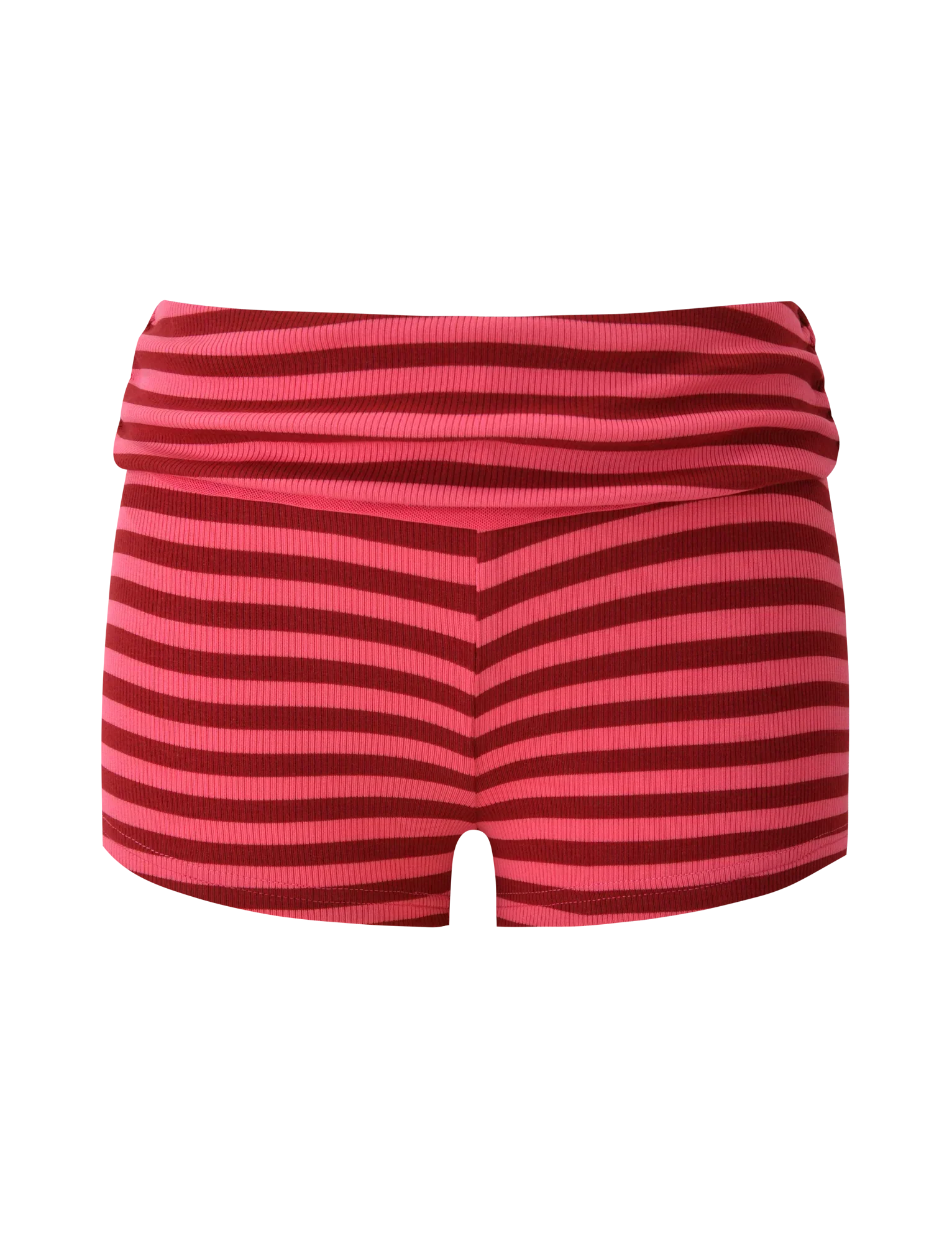 CERYS RIB SHORT PINK RED STRIPE