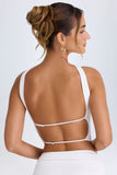 Choker Detail Bandeau Top in White
