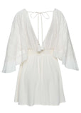 Crochet Coverup Dress Cream