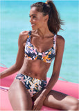Midnight Underwire Bikini Top Navy Multi