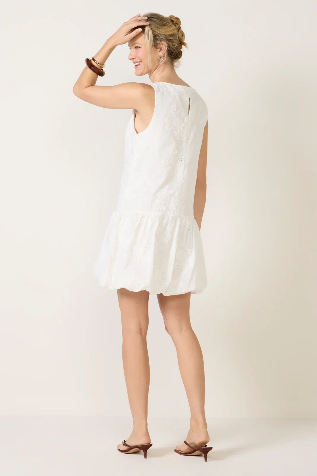 Garden Eyelet Bubble Dress