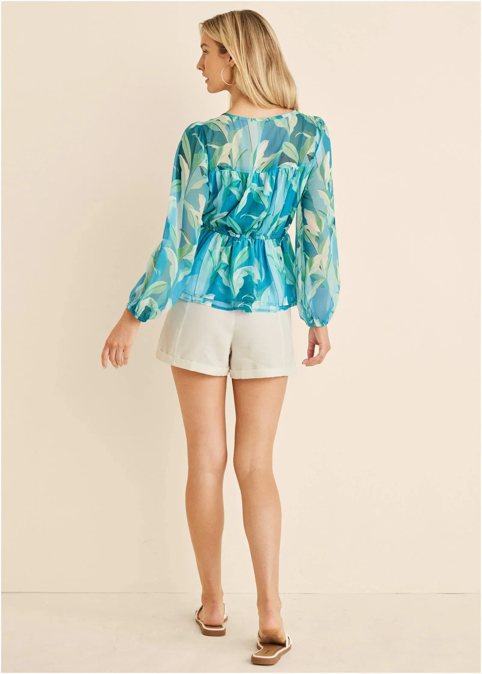 Sheer Beauty Blouse Botanical Beauty