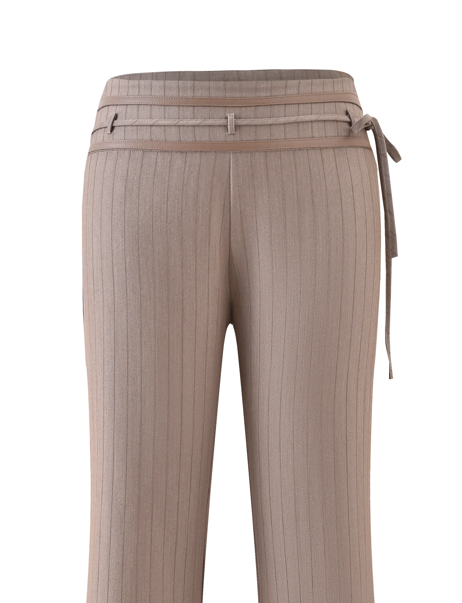 FEDRA PANT TAN PINSTRIPE