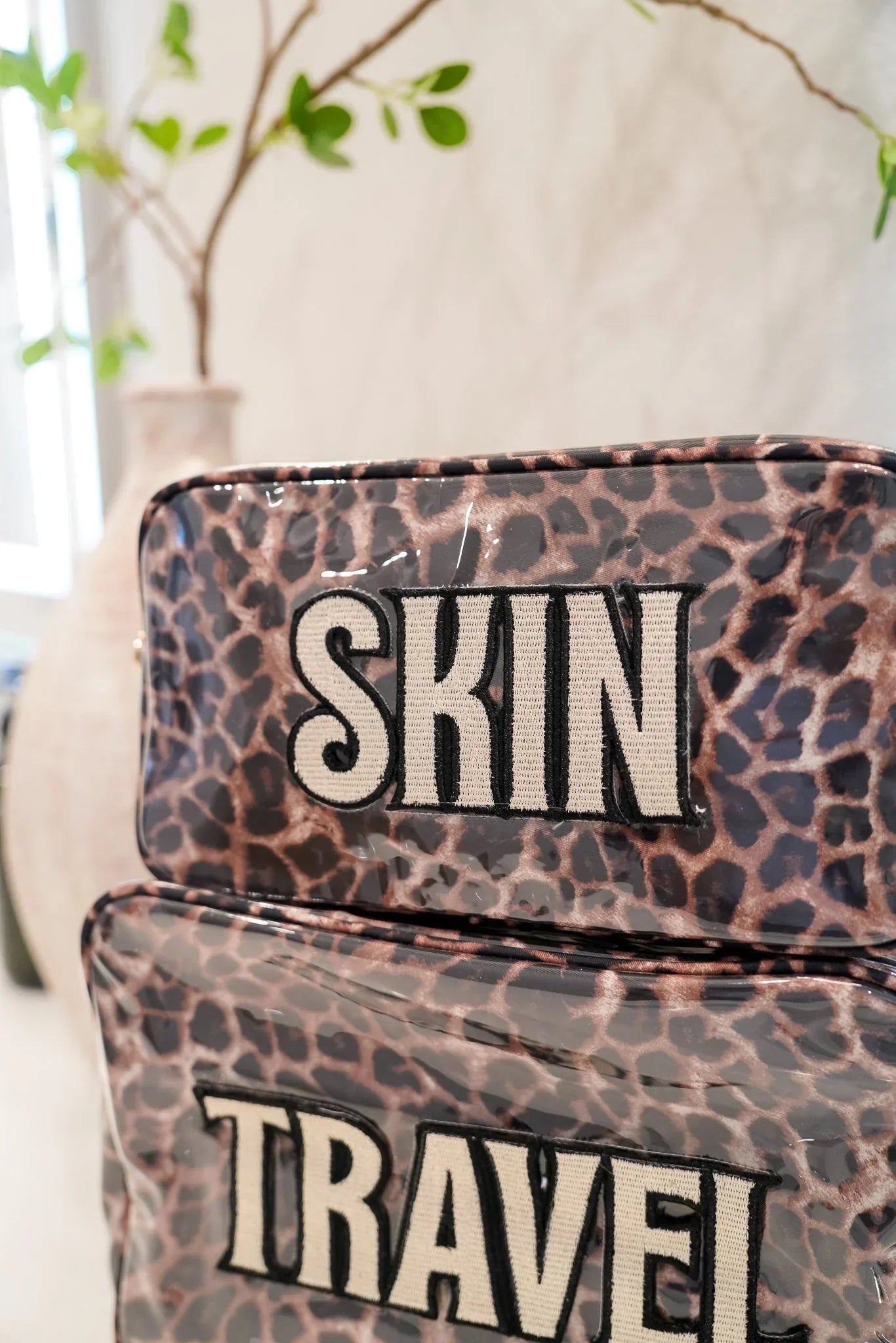 KenzKustomz Leopard Clear Coat XL Bag Travel PREORDER