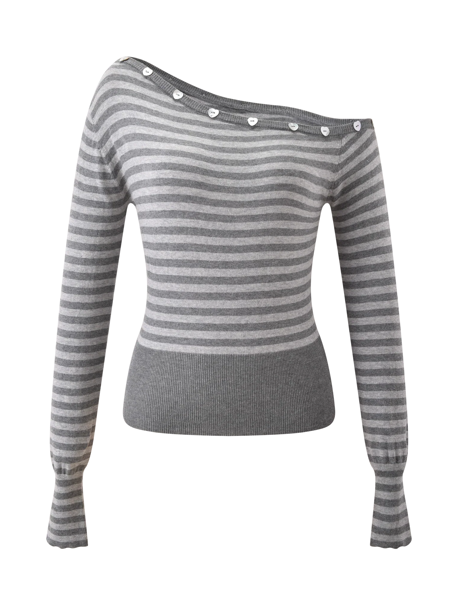 TYLA JUMPER GREY STRIPE