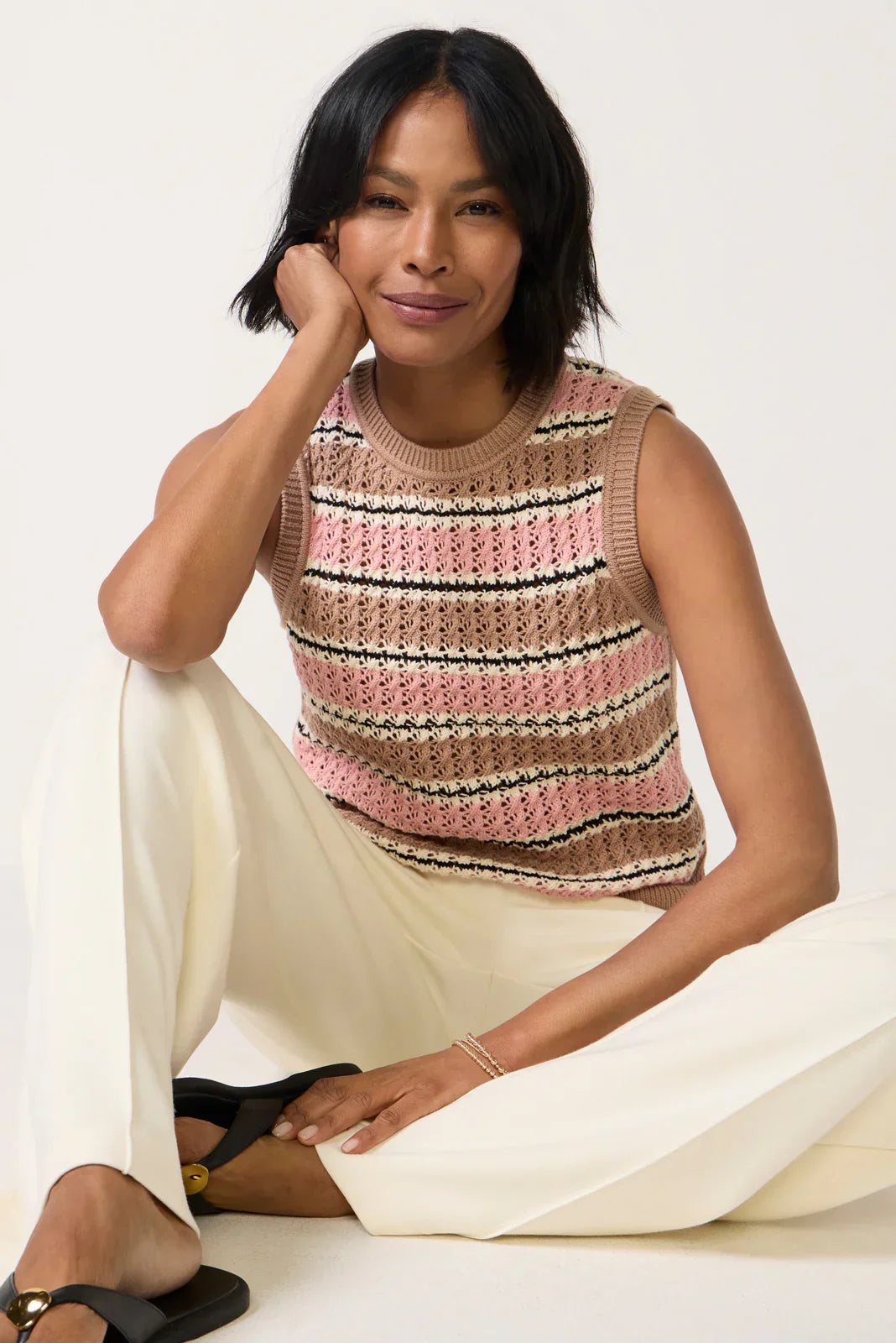 Deeley Stripe Stitch Tank