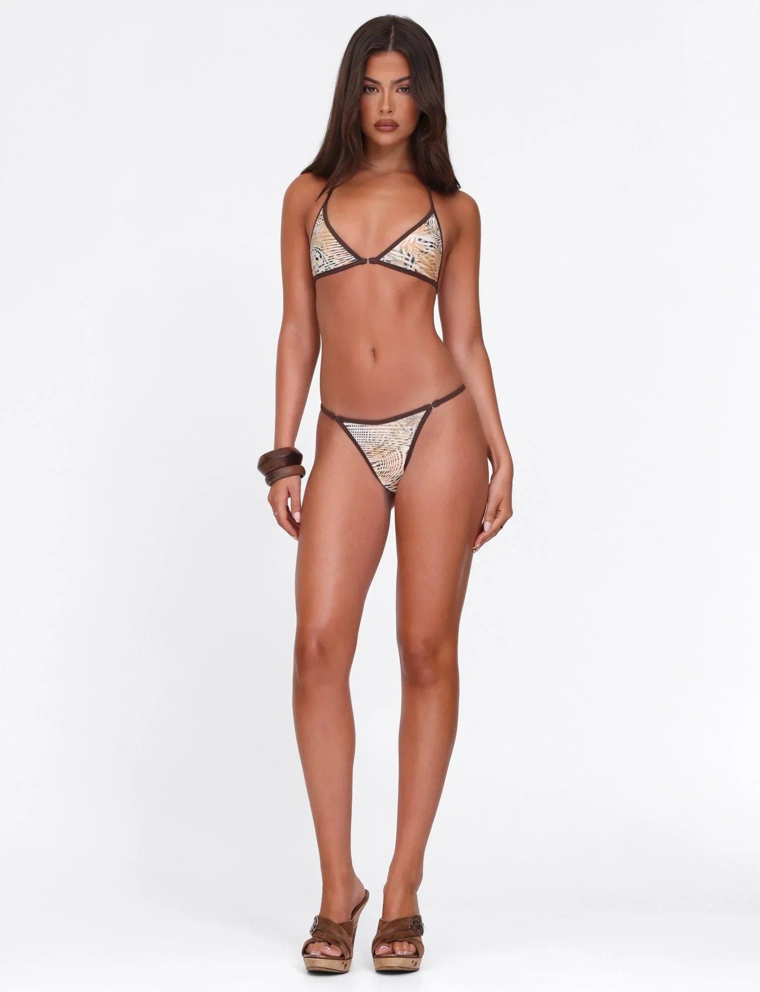 DIANA BIKINI BOTTOM NEUTRAL ANIMAL ANIMAL MARBLE
