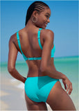 Lovely Lift Wrap Top Aqua Reef