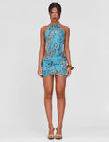 EVANNA MINI DRESS MULTI LEOPARD LEOPARD SWIRL
