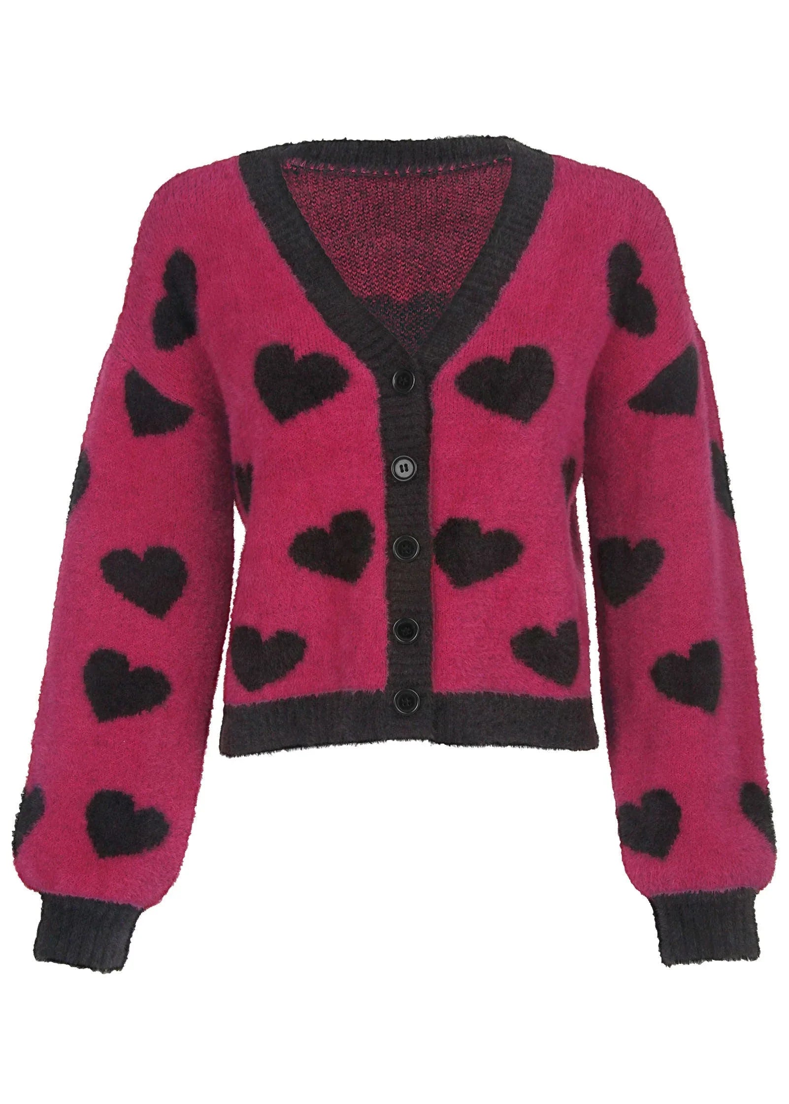 Heart Graphic Sweater Vivacious