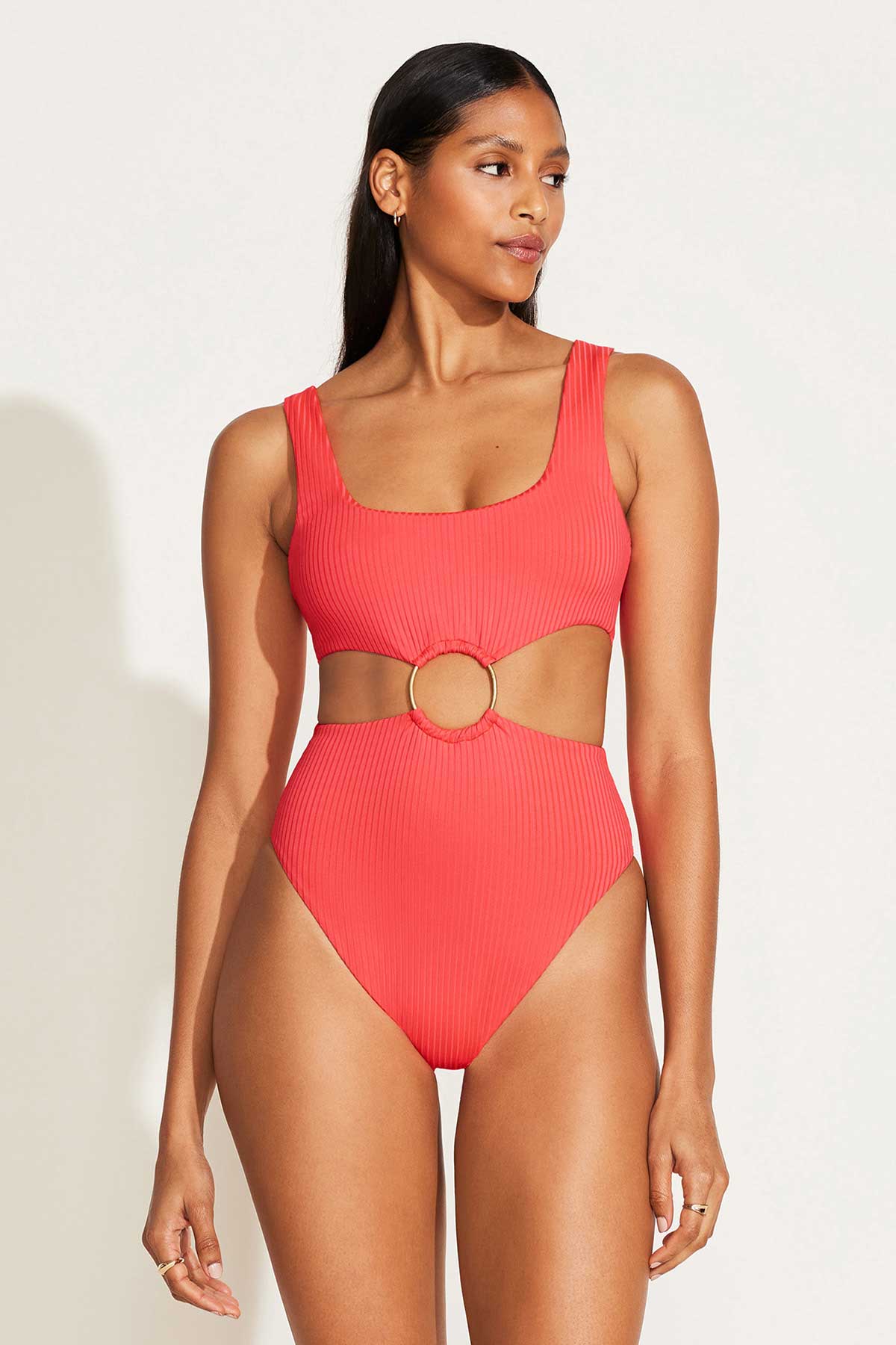 The Icon One Piece Coral Glow EcoRib BT