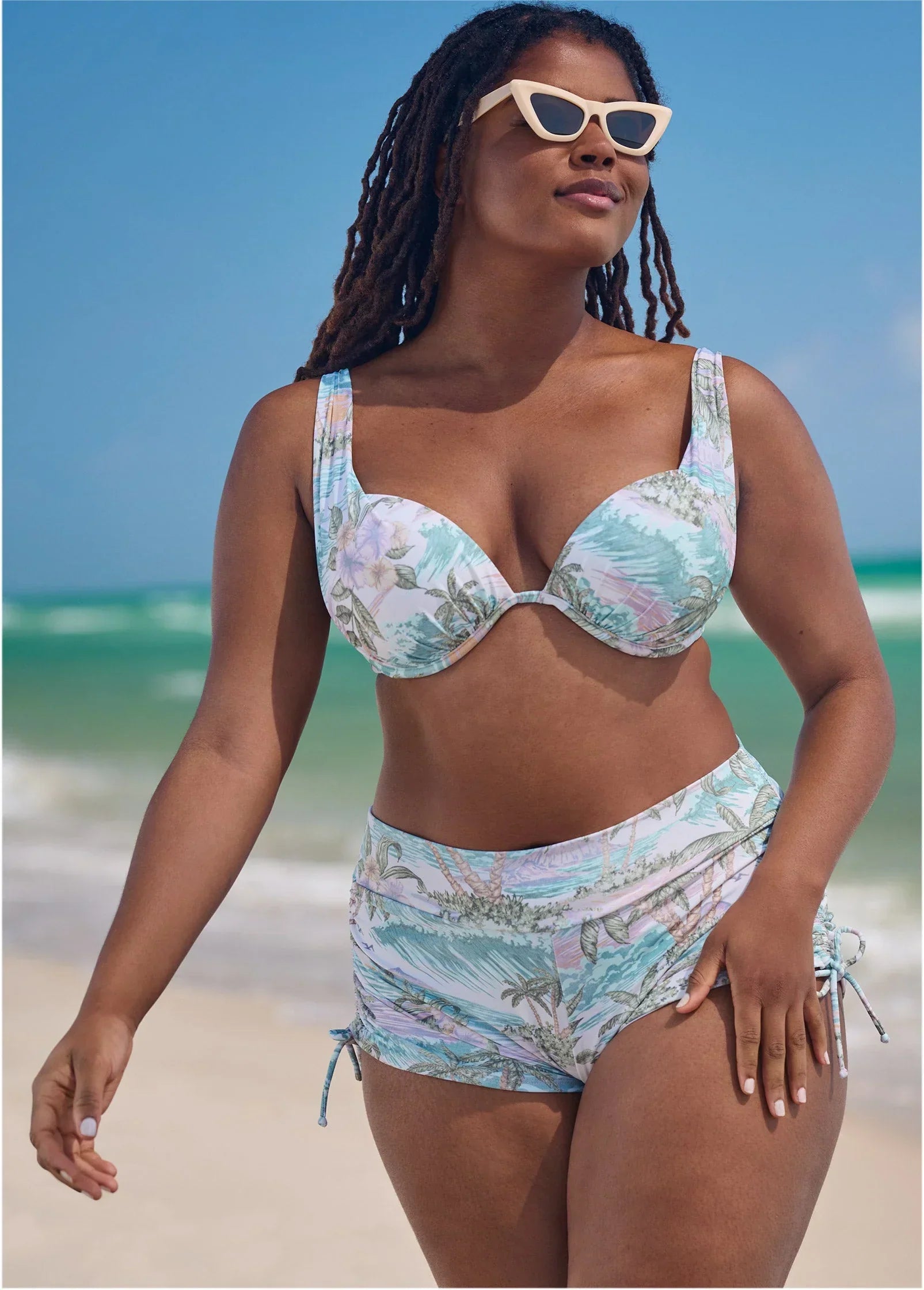 Over The Shoulder Marilyn Top Island Tides