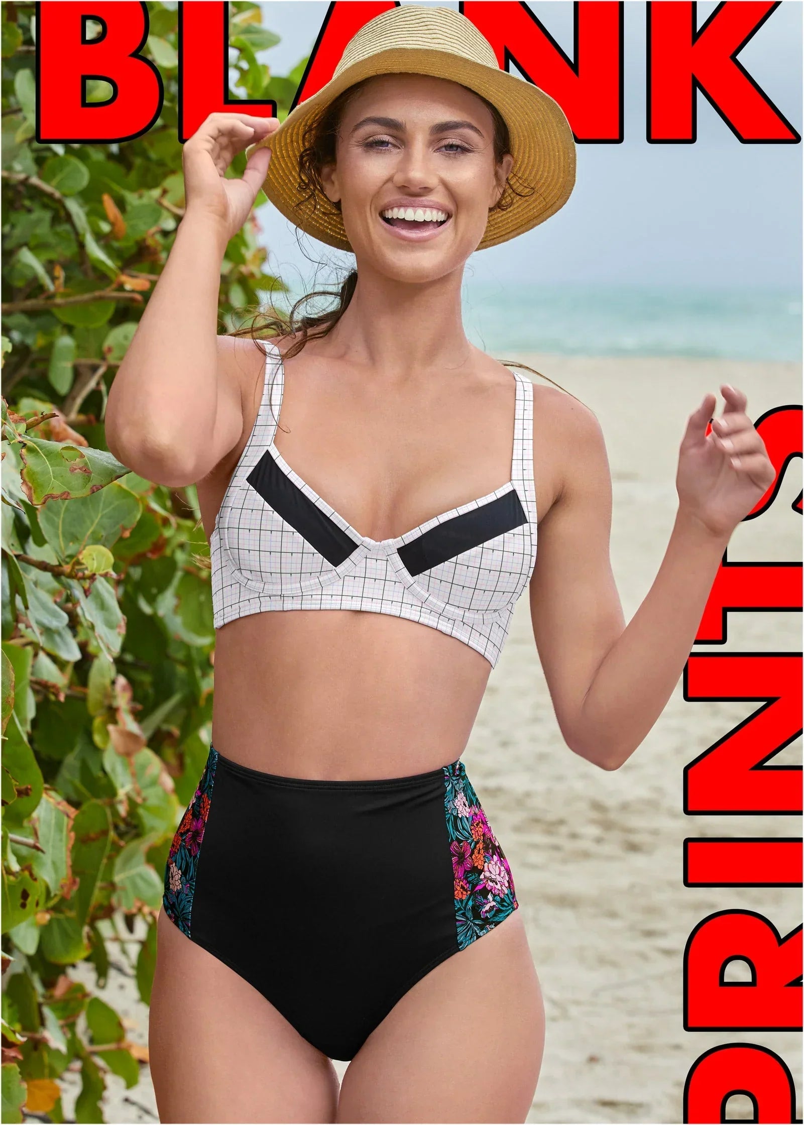Maximum Shaping High Waist Bottom Hawaiian Hottie