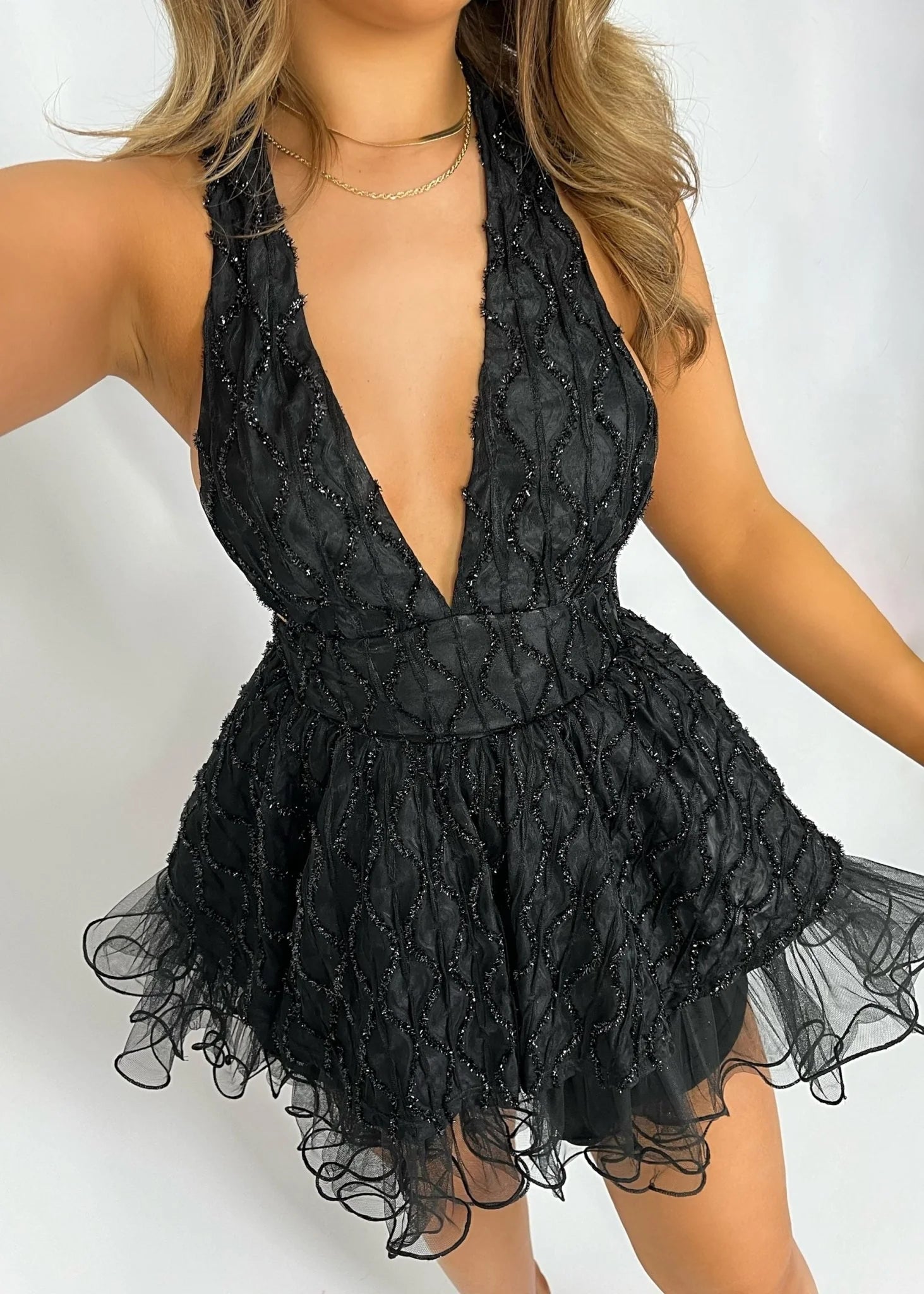 Steal Your Heart Mini Dress Black