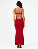 OCTAVIA MAXI DRESS RED CHERRY RED