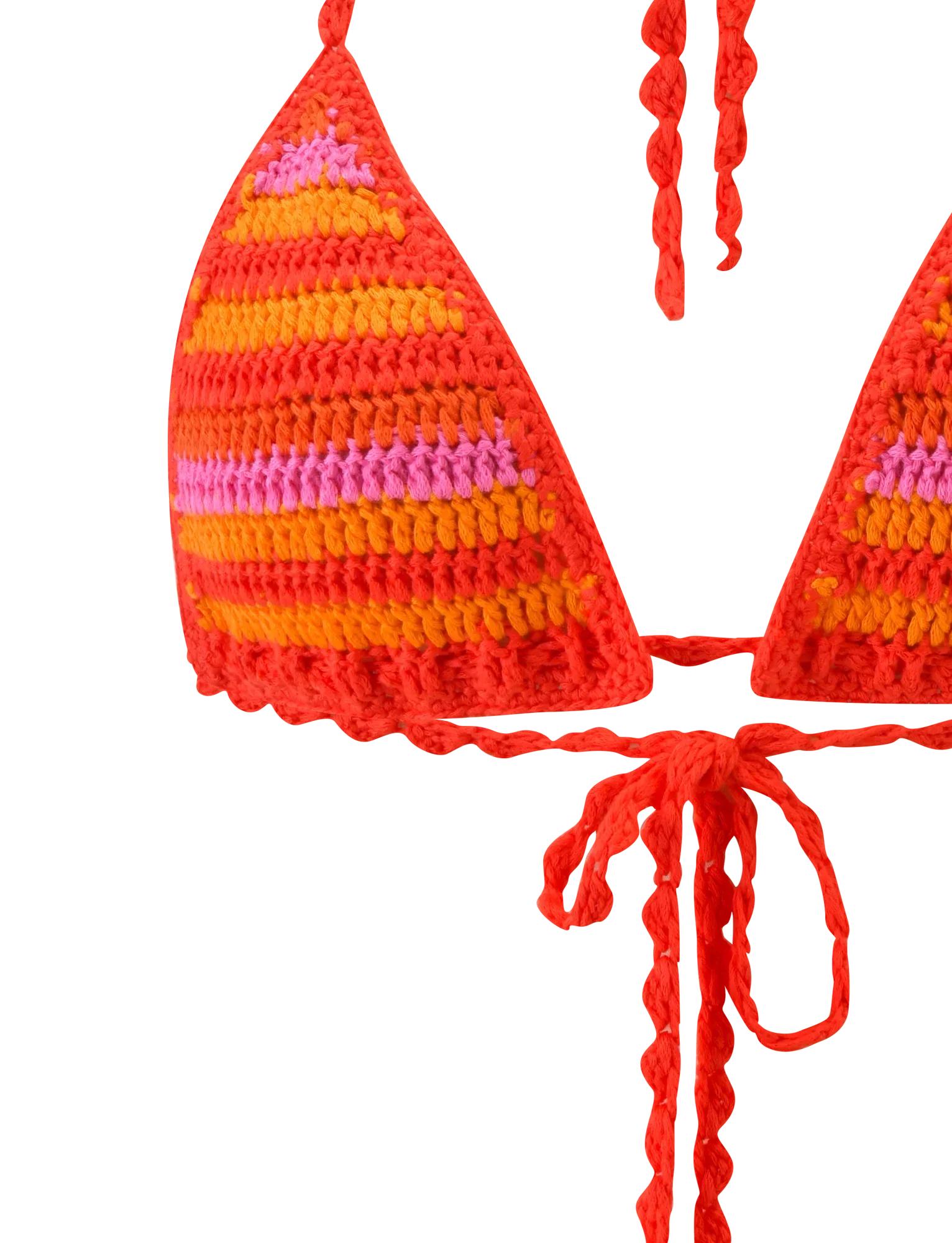 CORA BIKINI TOP 20 SUNSET TROPICAL STRIPE