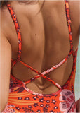 Bamboo Ring Swimsuit Parrot Palm