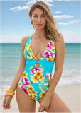 Barbados One Piece Swimsuit Highlighted Tropic