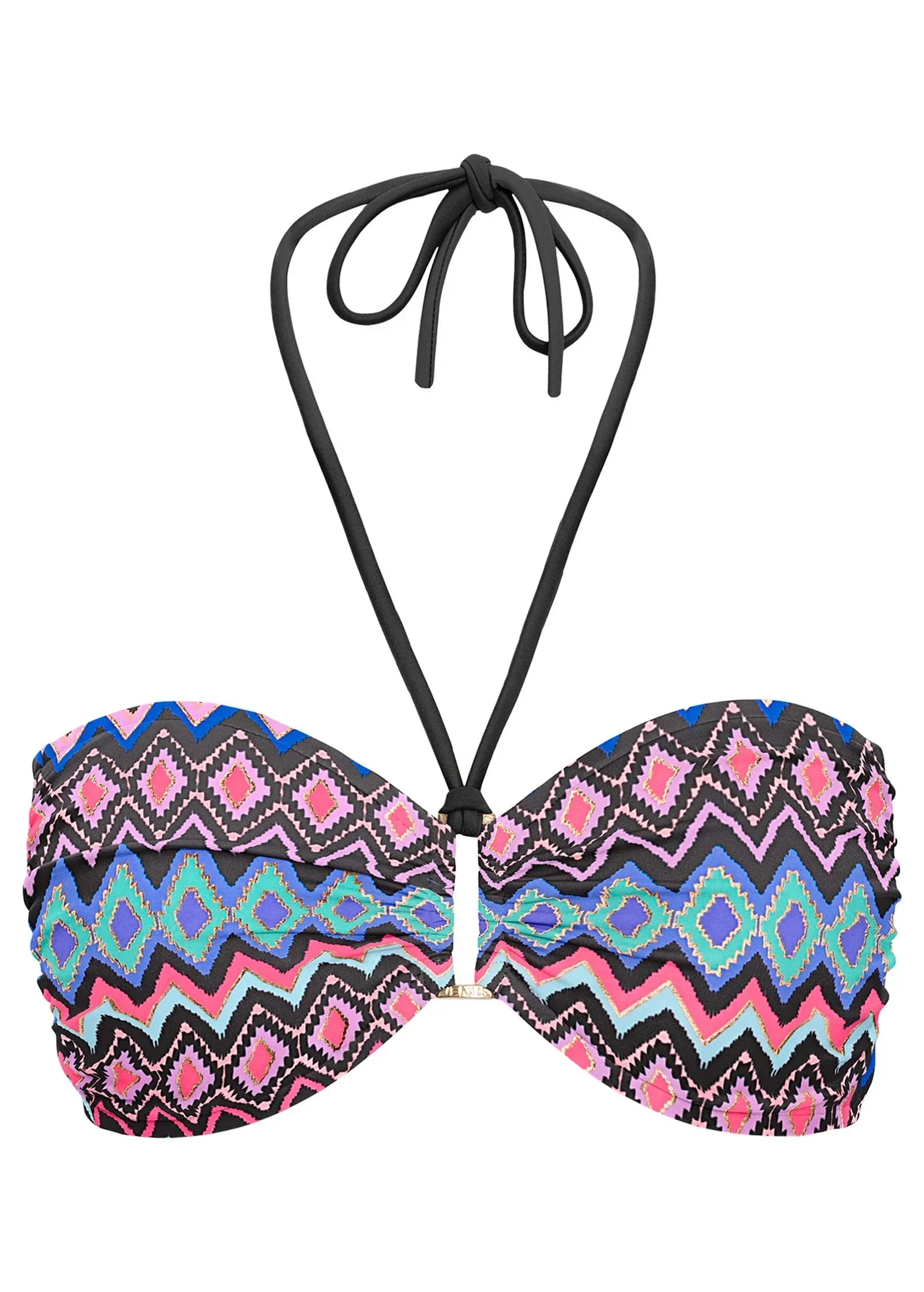 Shapely Ruched Bandeau Top Dancing Diamonds