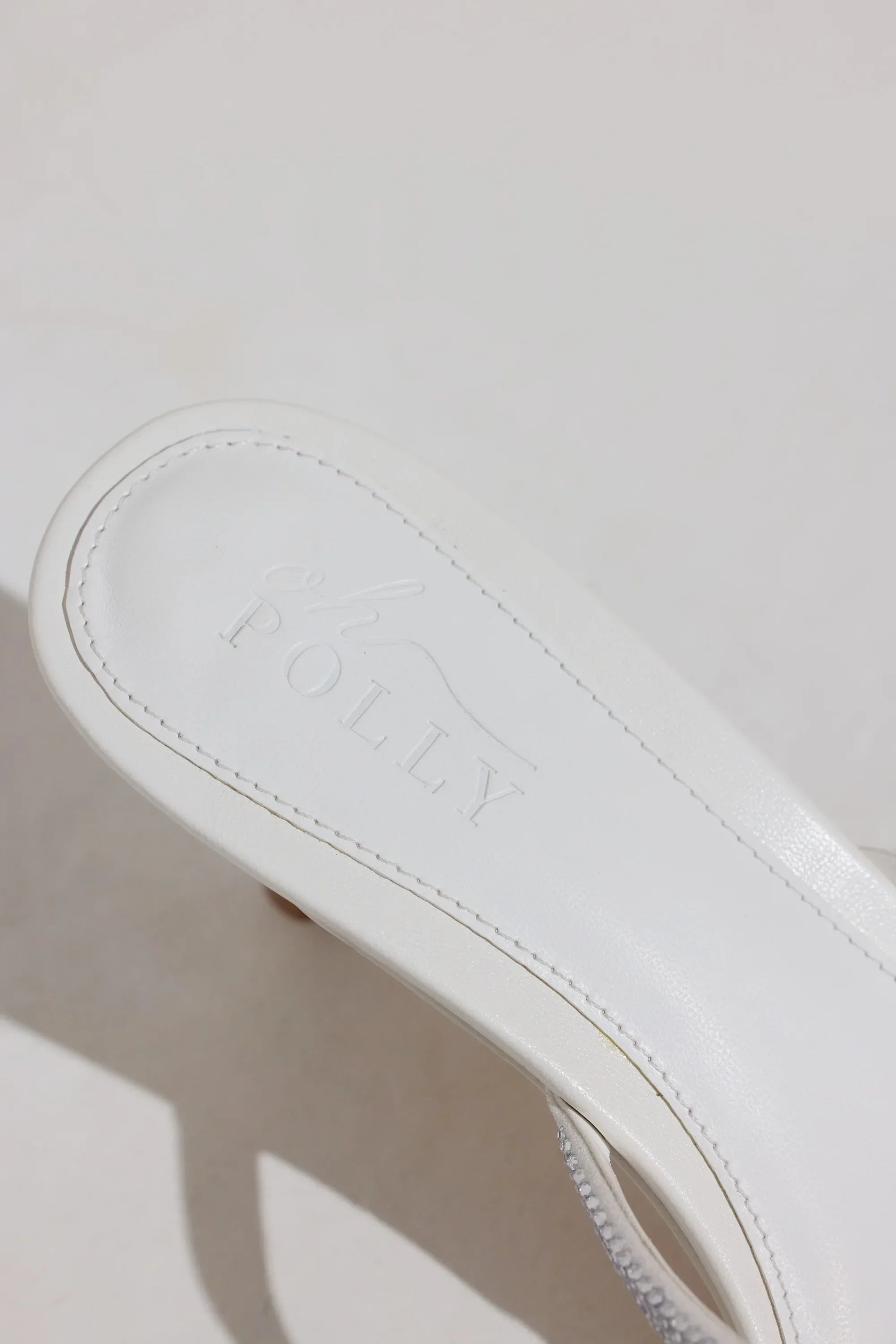 Heeled Sandal in White