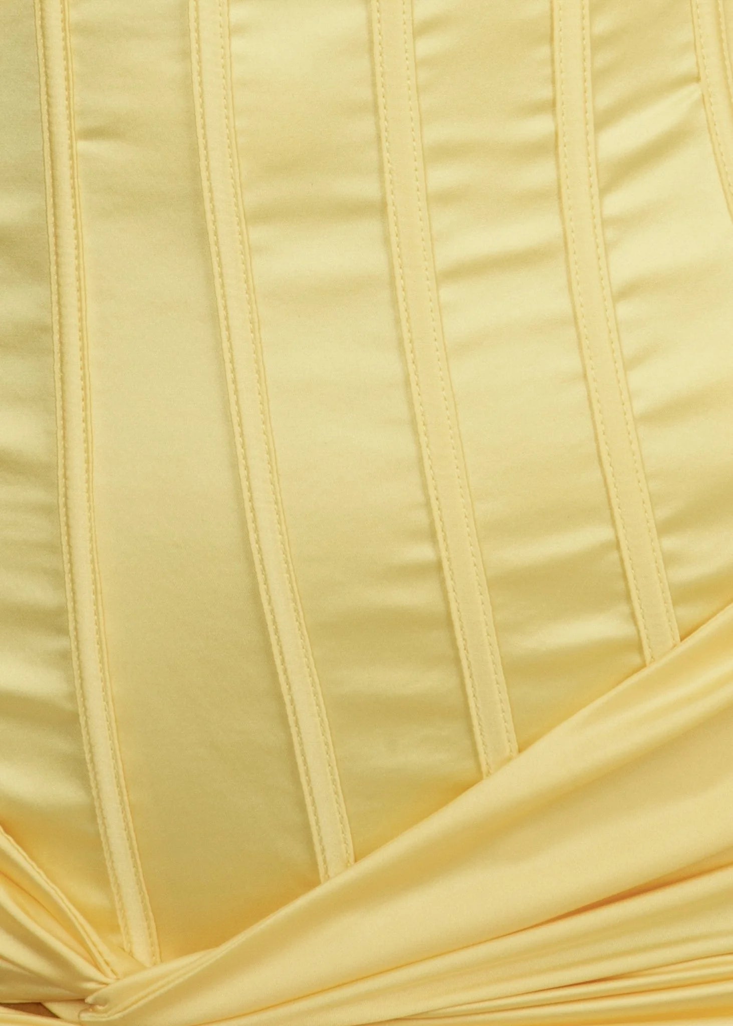 Time Passes Corset Gown Yellow